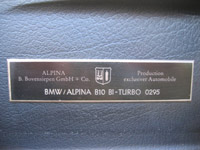 ALPINA B10 Bi Turbo number 295 - Click Here for more Photos